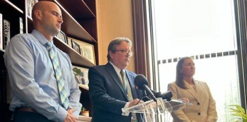 D.A. Shugrue press conference on the discovery of Jeffrey Cote