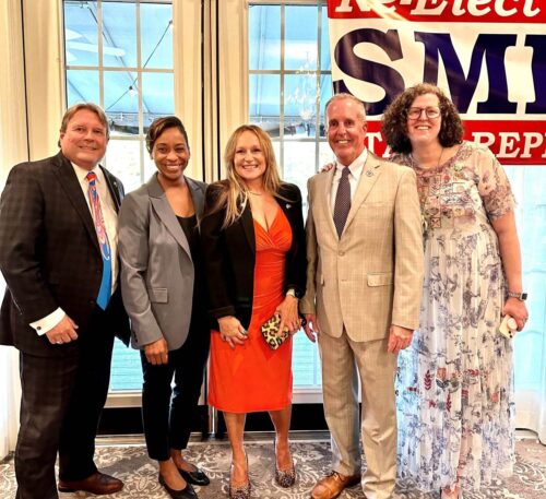 D.A. Shugrue introduces Attorney General, Andrea Campbell and Smitty Pignatelli Event